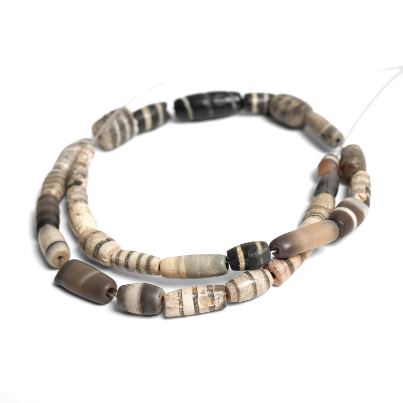 Striped Dzi Beads Strand