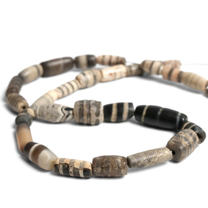 Striped Dzi Beads Strand