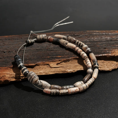 Striped Dzi Beads Strand