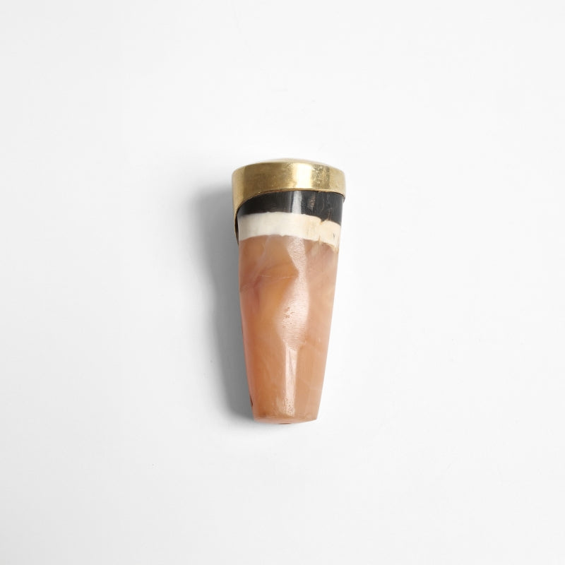 Striped Dzi Bead Fragment