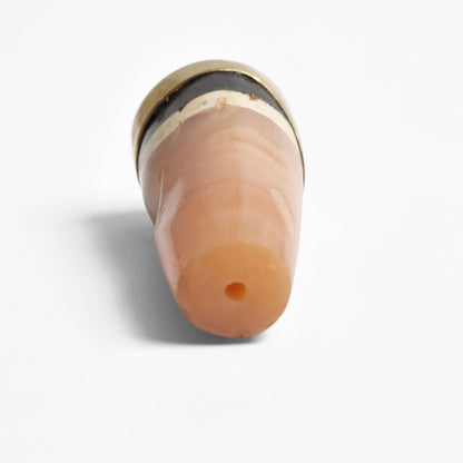 Striped Dzi Bead Fragment