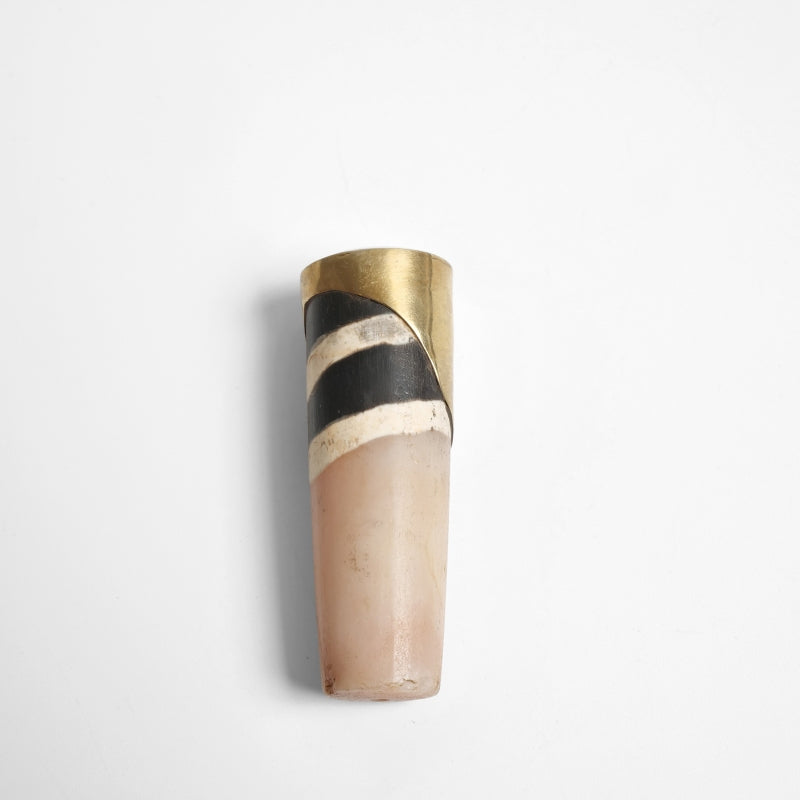 Striped Dzi Bead Fragment