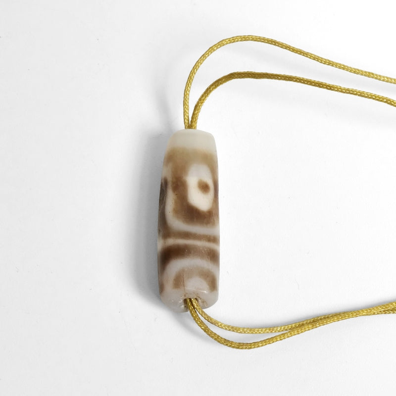 Two-Eyed Dzi Bead