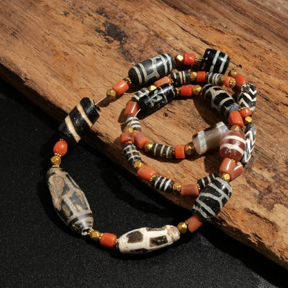 Phum Dzi Beads Strand