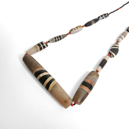 Striped Dzi Beads Strand