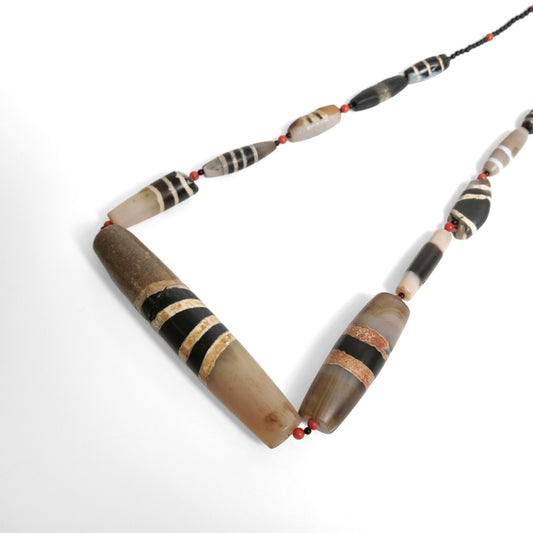 Striped Dzi Beads Strand