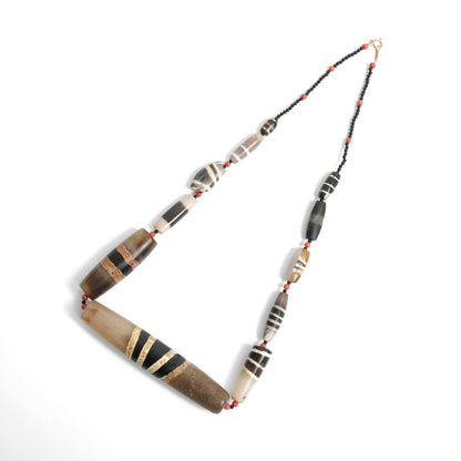 Striped Dzi Beads Strand