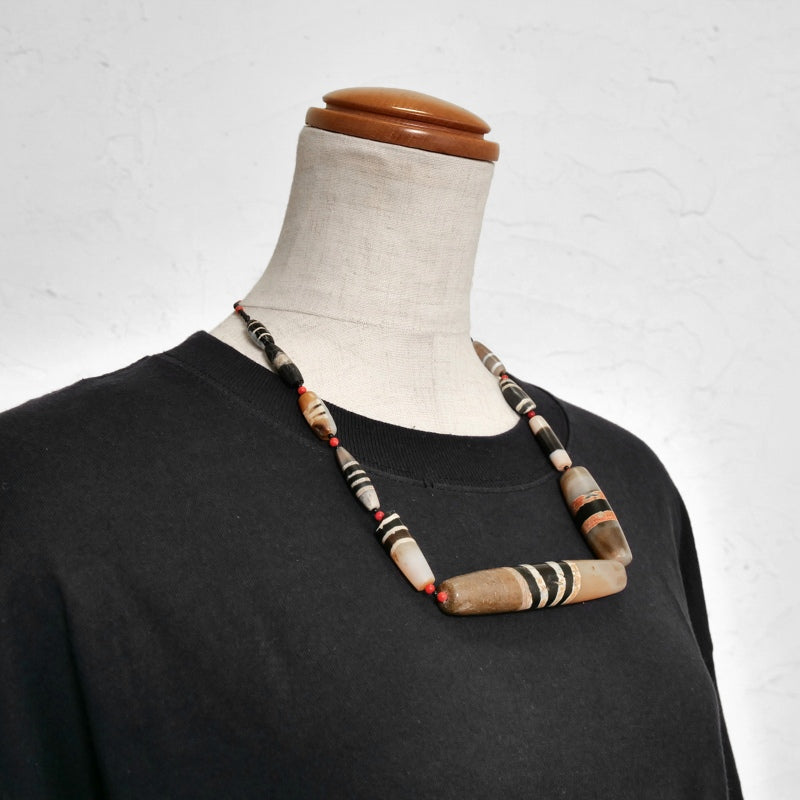 Striped Dzi Beads Strand