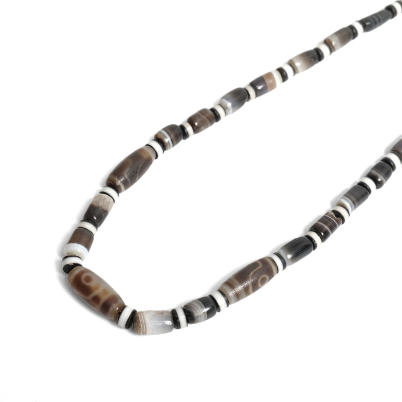 Dzi Beads and Striped Dzi Beads Strand
