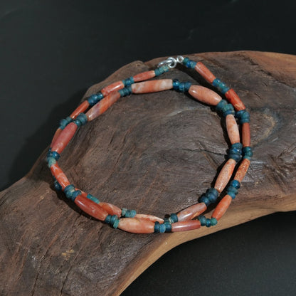 Roman Glass & Old Carnelian Beads Strand