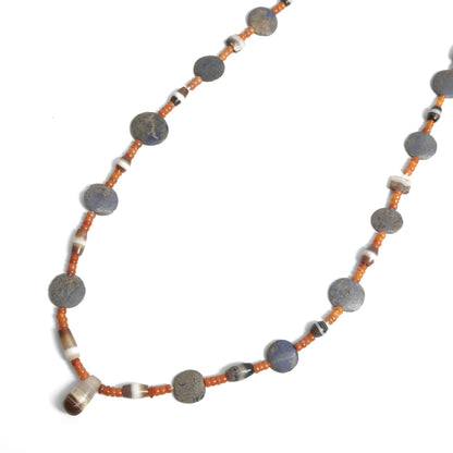 Old Lapis Beads & Carnelian Strand