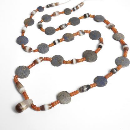 Old Lapis Beads & Carnelian Strand