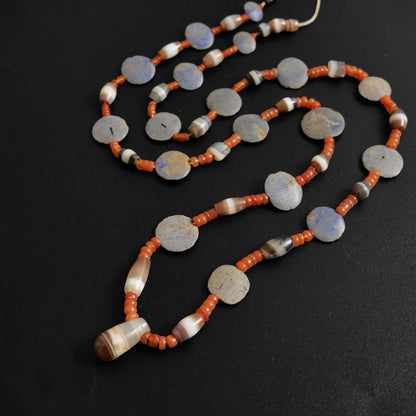 Old Lapis Beads & Carnelian Strand