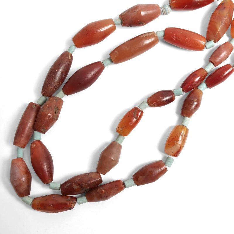 Faience Beads & Old Carnelian Strand