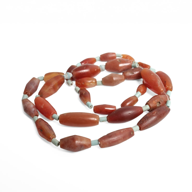 Faience Beads & Old Carnelian Strand