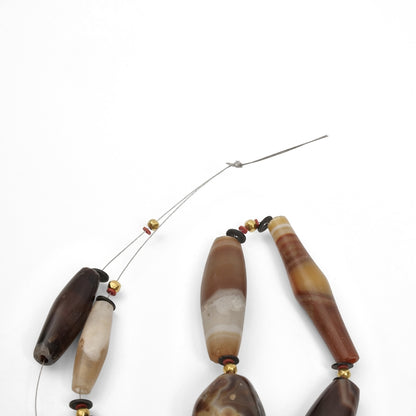 Bactrian Agate Beads Strand