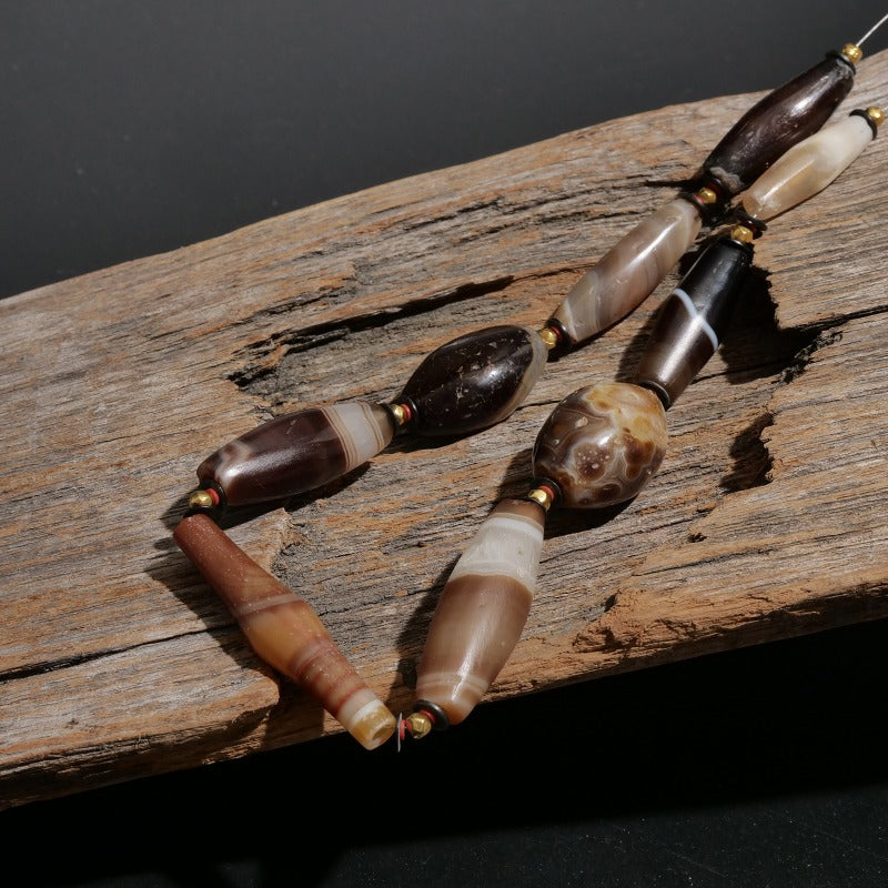 Bactrian Agate Beads Strand