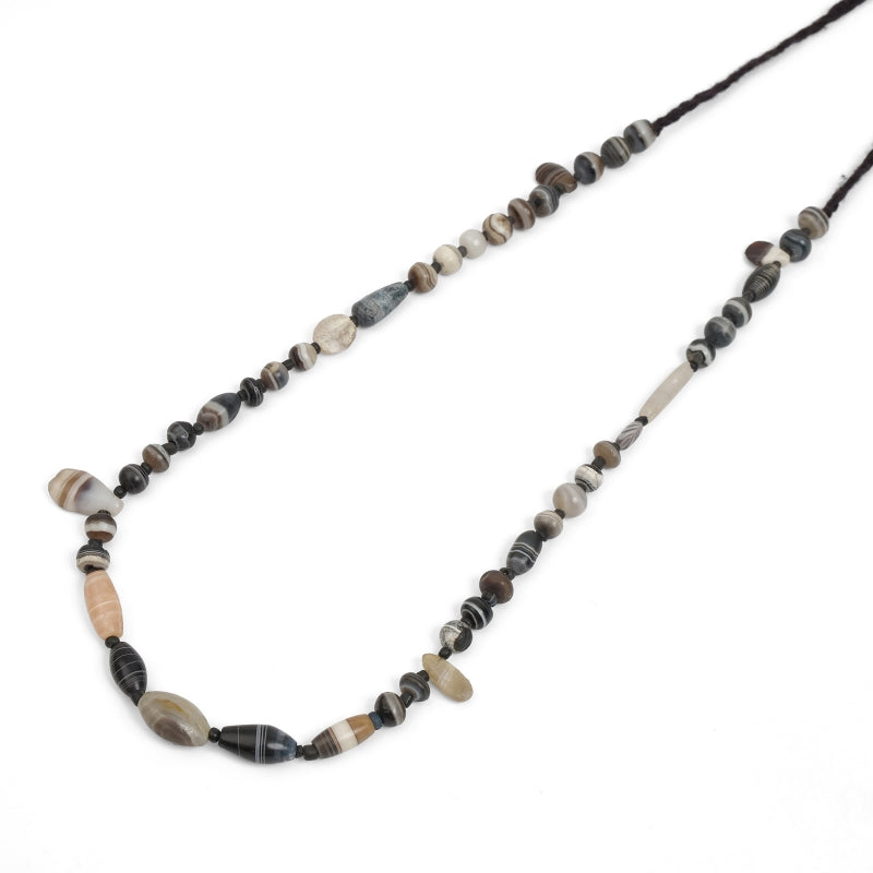 Striped Agate Beads Strand