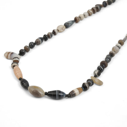 Striped Agate Beads Strand