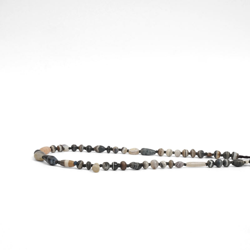 Striped Agate Beads Strand