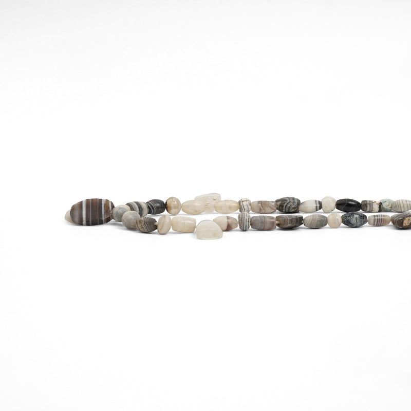 Striped Agate Beads Strand