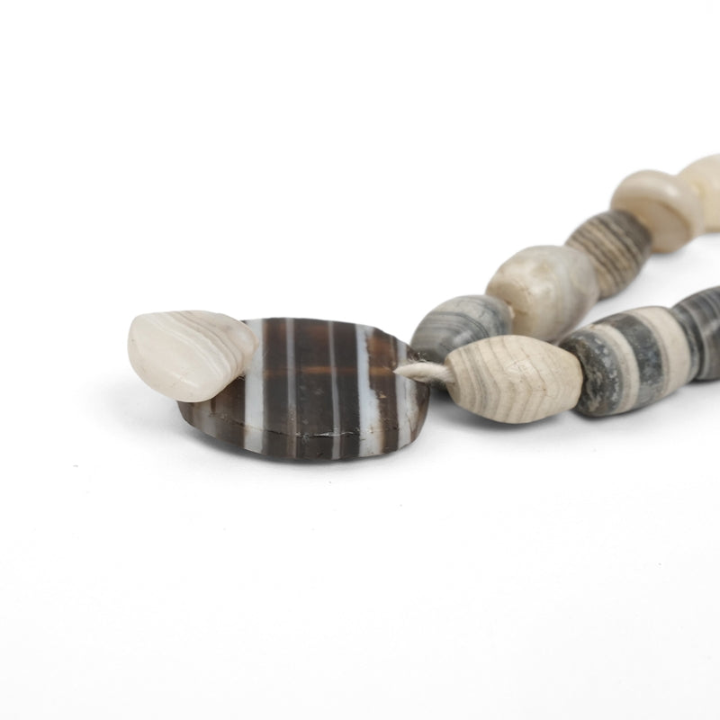 Striped Agate Beads Strand