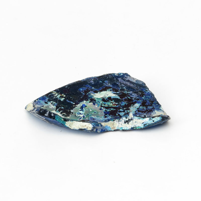 Fragment de verre iridescent romain antique