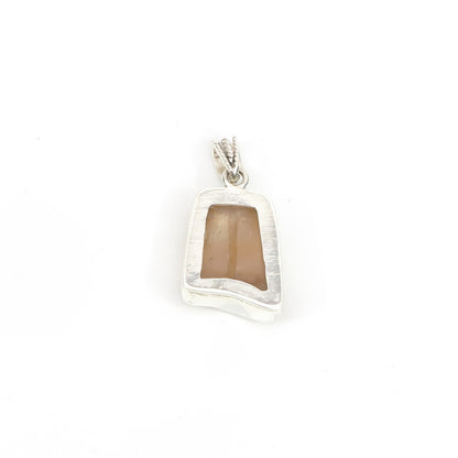 Dzi Bead Silver Pendant