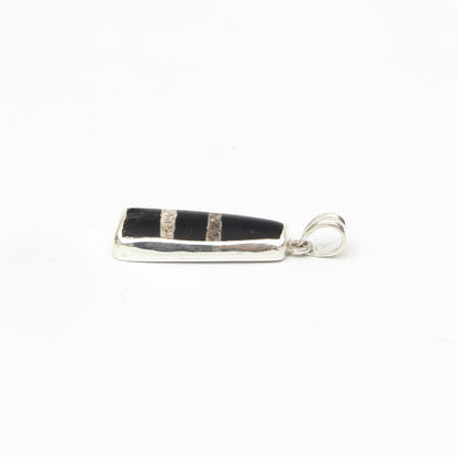 Dzi Bead Silver Pendant