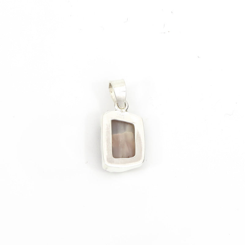 Dzi Bead Silver Pendant