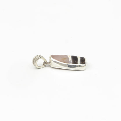 Dzi Bead Silver Pendant