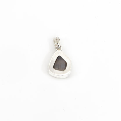 Dzi Bead Silver Pendant