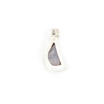 Dzi Bead Silver Pendant