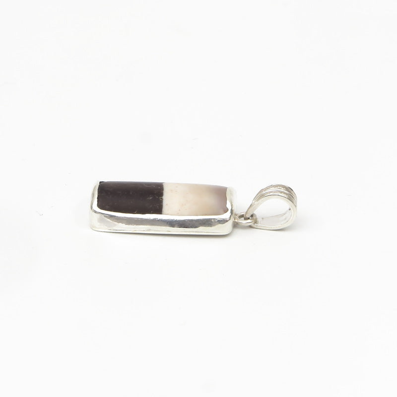 Dzi Bead Silver Pendant