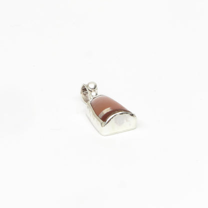 Dzi Bead Silver Pendant