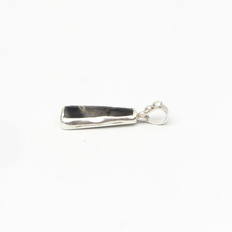 Dzi Bead Silver Pendant