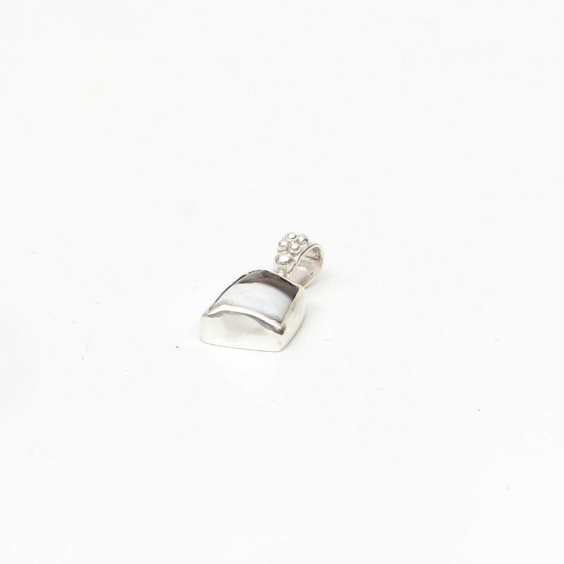 Dzi Bead Silver Pendant