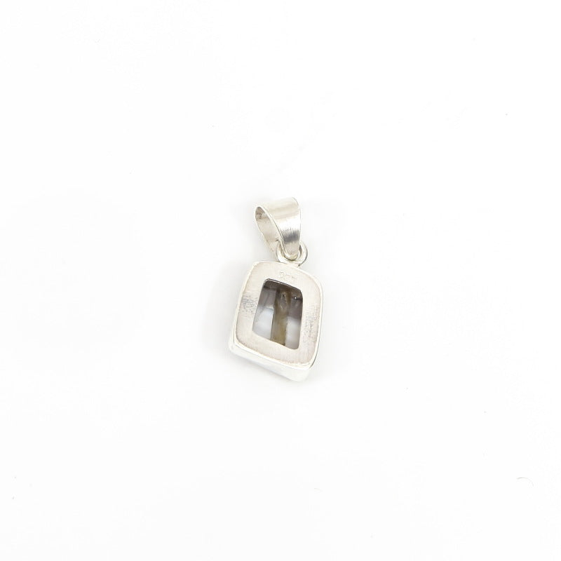 Dzi Bead Silver Pendant