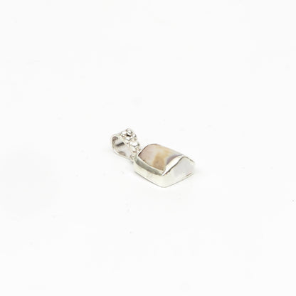 Dzi Bead Silver Pendant