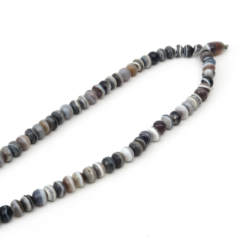 Brin de Perles de Guérison en Agate Sulemani Ancienne