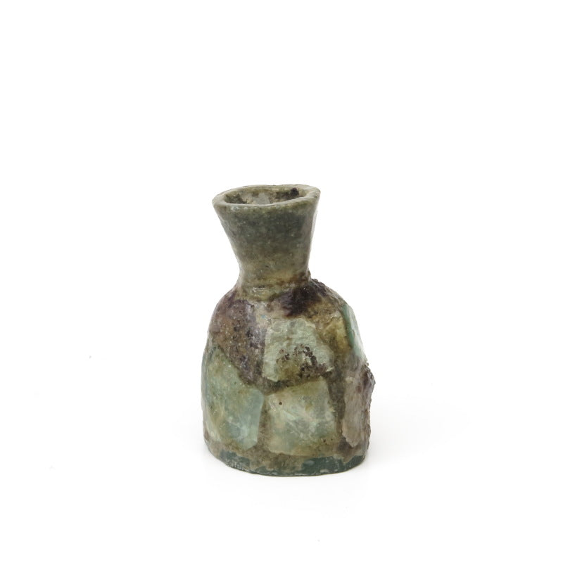 Ancient Roman Glass Mosaic Bottle