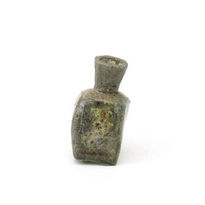 Antike römische Glasmosaikflasche