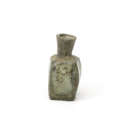 Antike römische Glasmosaikflasche