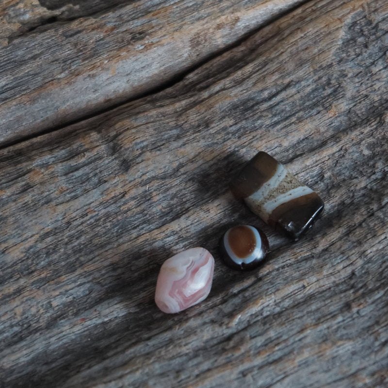 Antiche Perle di Agata con Occhio (Luk Mik)