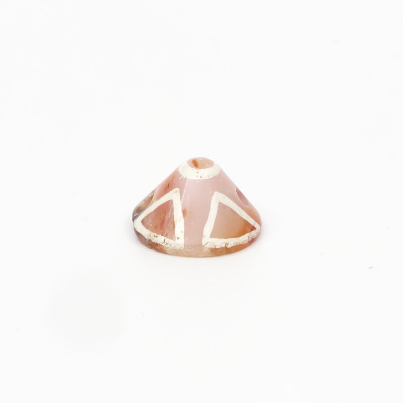 Etched Carnelian Bead