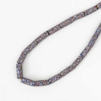 Collier de Perles Millefiori Vénitiennes Antiques