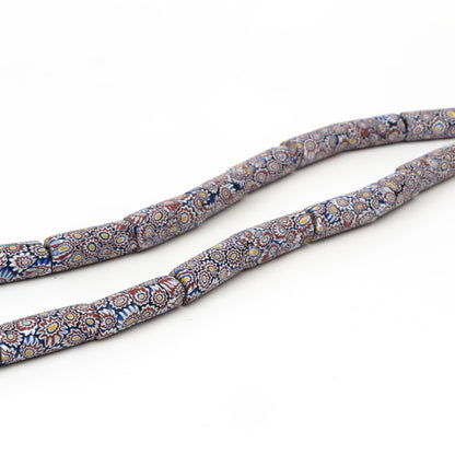 Collier de Perles Millefiori Vénitiennes Antiques