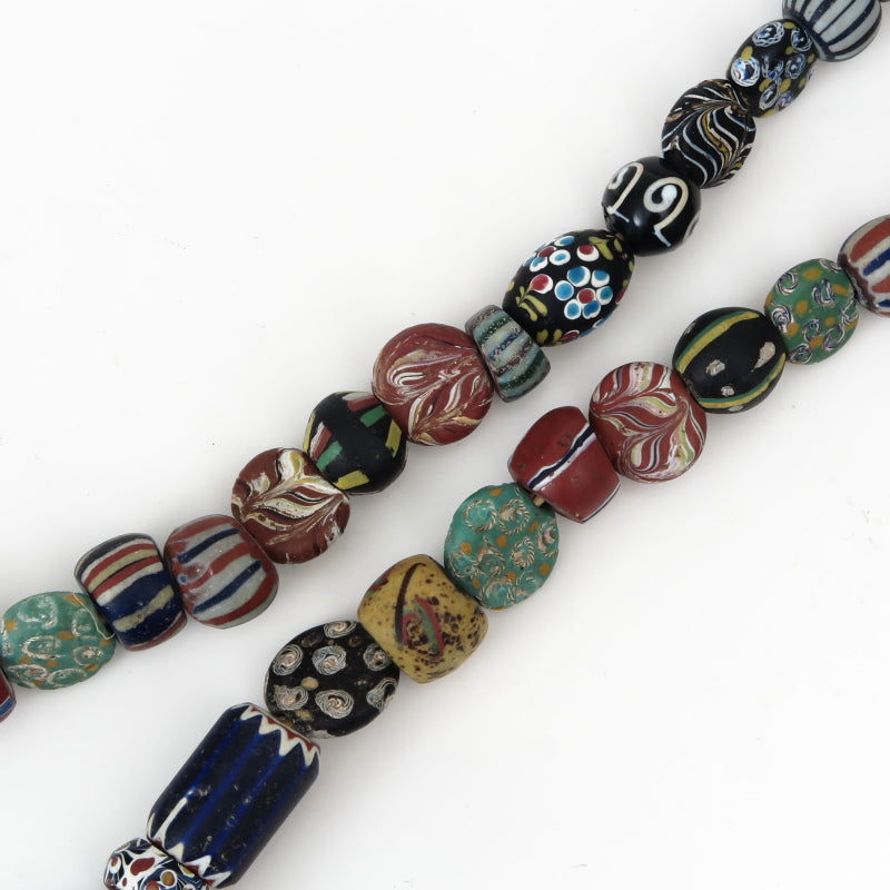 Antique Venetian Trade Beads Mix Strand