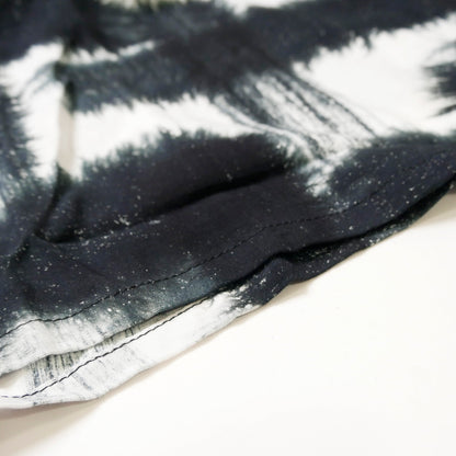Pantalón de rayas de algodón estilo chal en color índigo