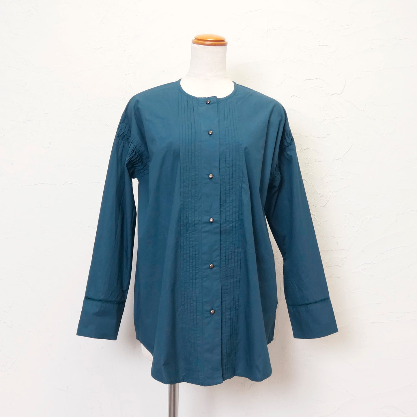 Baju Katun × Sweater Pullover Sabuk Pinggang Pintuck